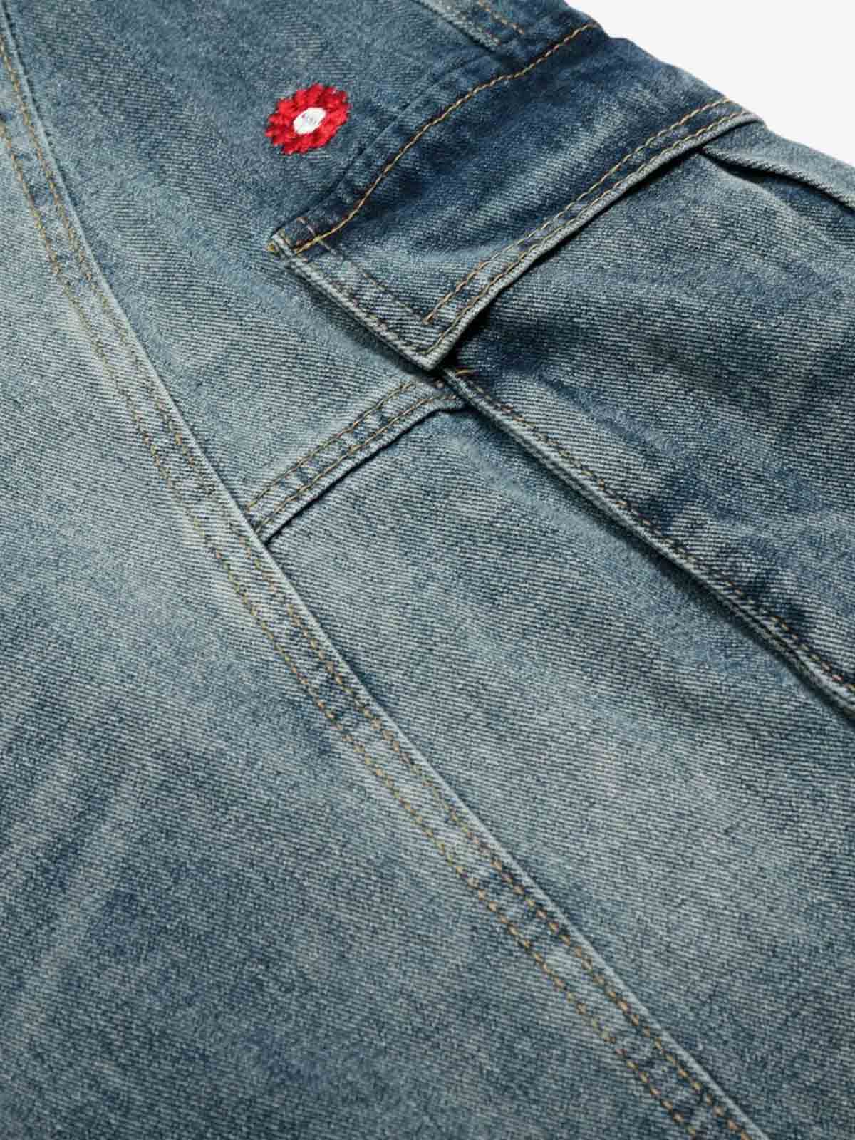Signature Embroidered Doll Scimitar Denim