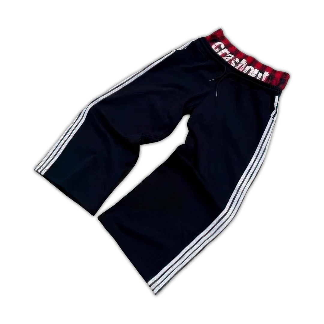 Grey and Blue Color-Block Lounge Pants