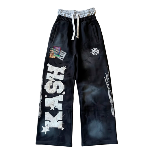 Y2K Dual Waistband Baggy Sweatpants