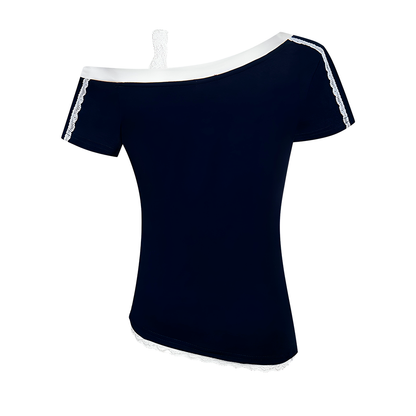 V Neck Shirt With Lace Cami Stylish Niche