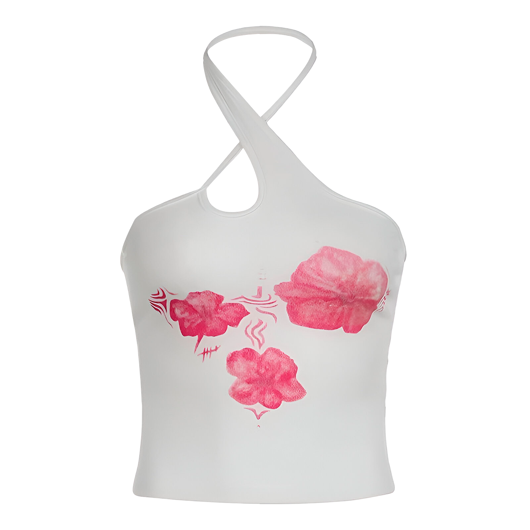 Floral Halter Neck Top