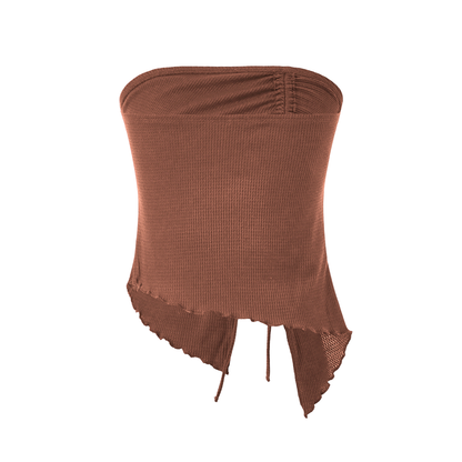 Asymmetrical Tube Tops Strapless