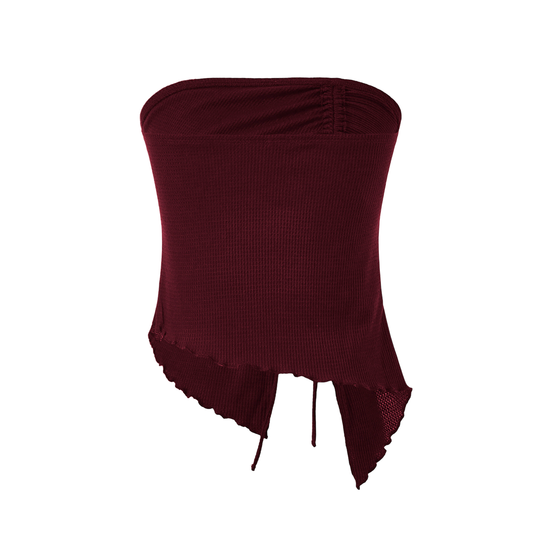 Asymmetrical Tube Tops Strapless