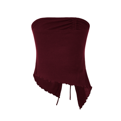 Asymmetrical Tube Tops Strapless