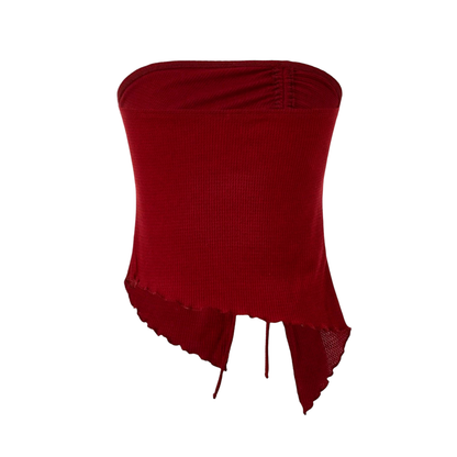 Asymmetrical Tube Tops Strapless