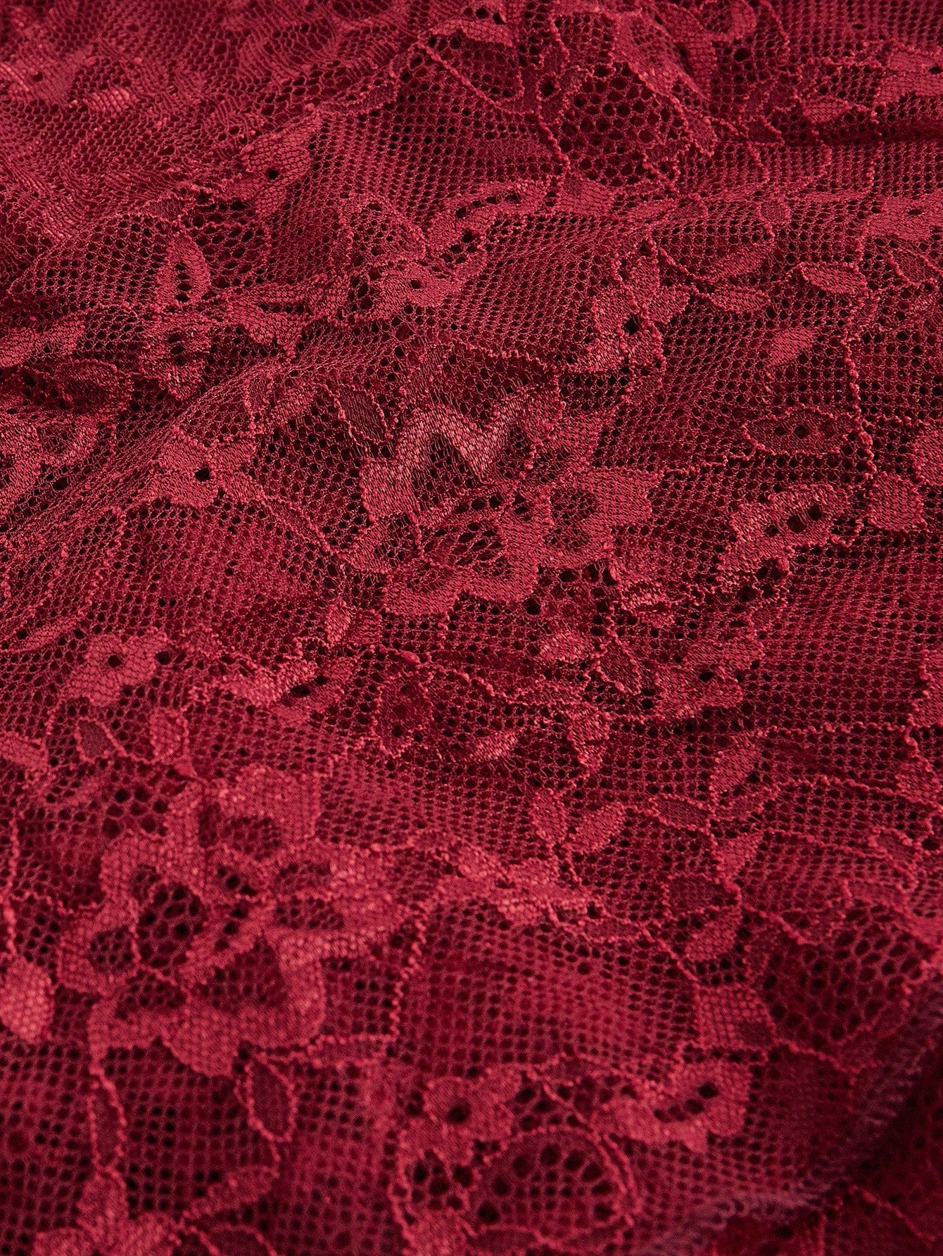 Asymmetrical Lace Contrast Cropped Top