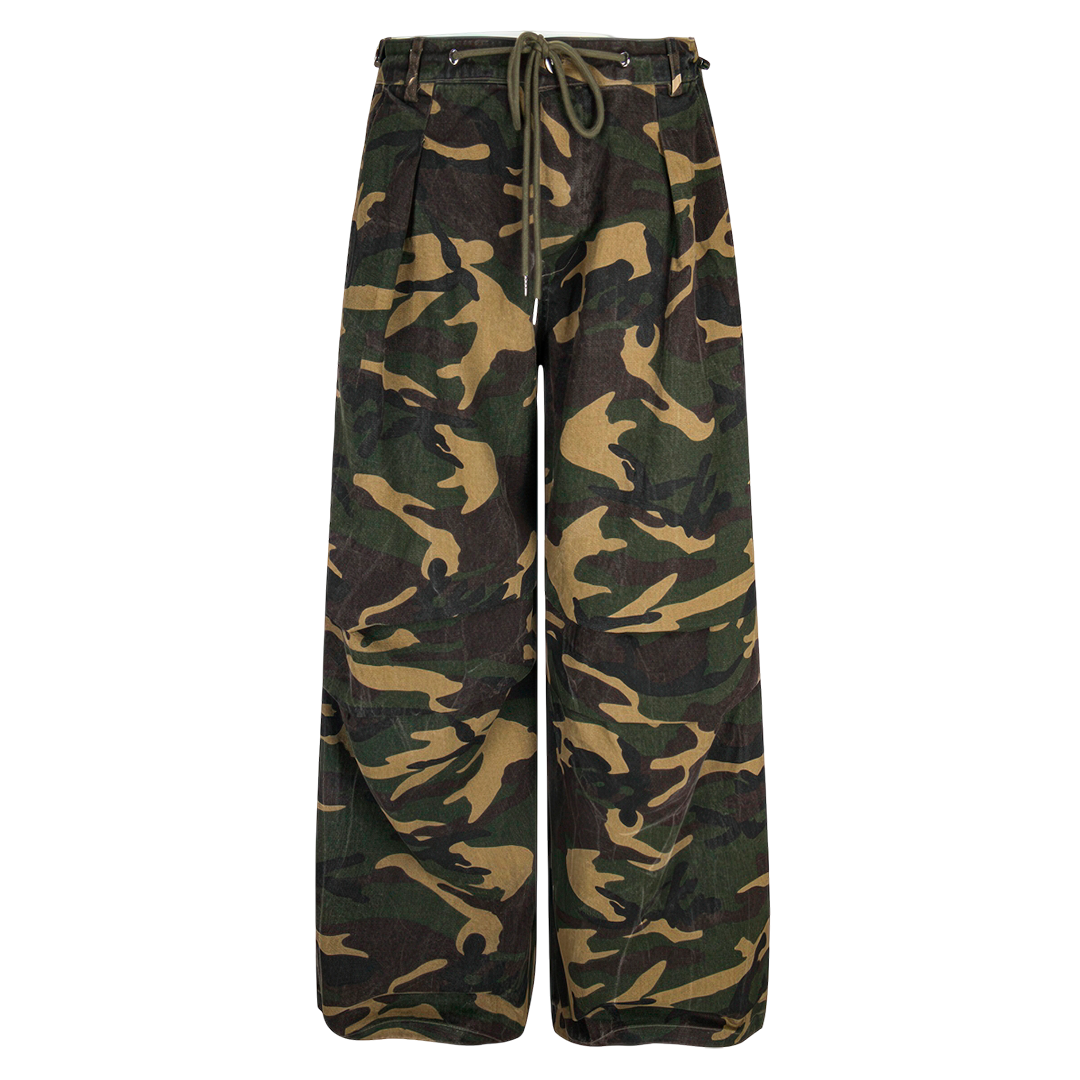Streetwear Vibrant Camo Loose Wide Leg Pants