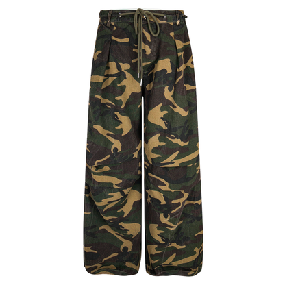 Streetwear Vibrant Camo Loose Wide Leg Pants