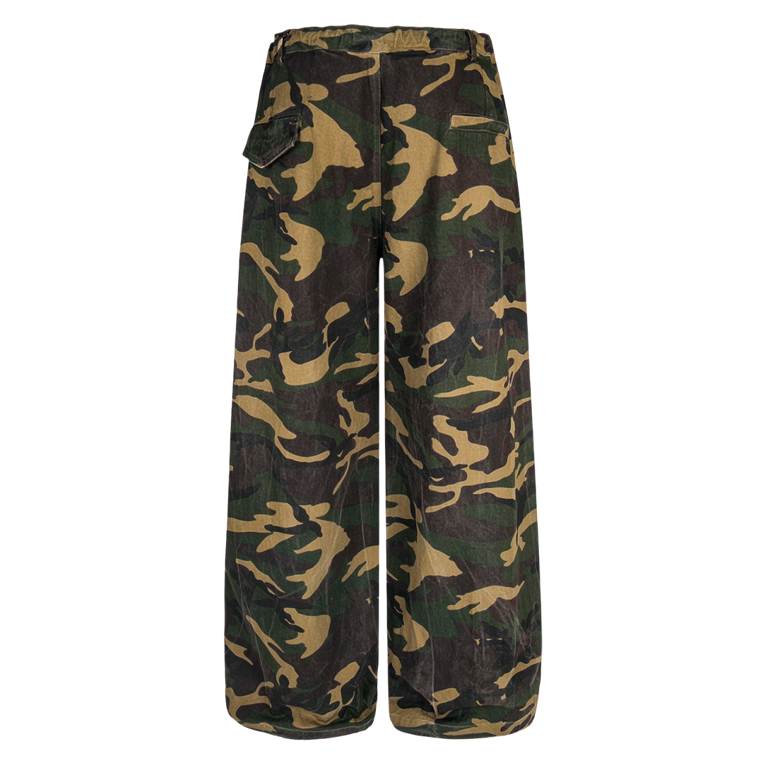 Streetwear Vibrant Camo Loose Wide Leg Pants