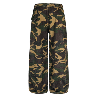 Streetwear Vibrant Camo Loose Wide Leg Pants
