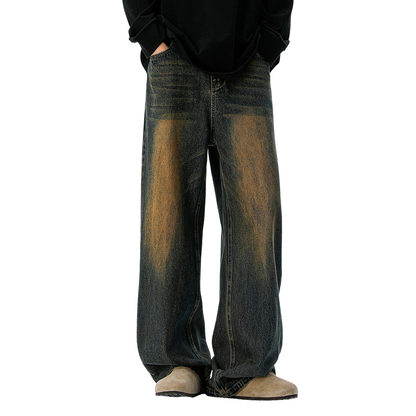 Twilight Tint Faded Wide Leg Baggy Jeans