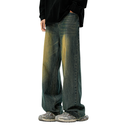 Twilight Tint Faded Wide Leg Baggy Jeans