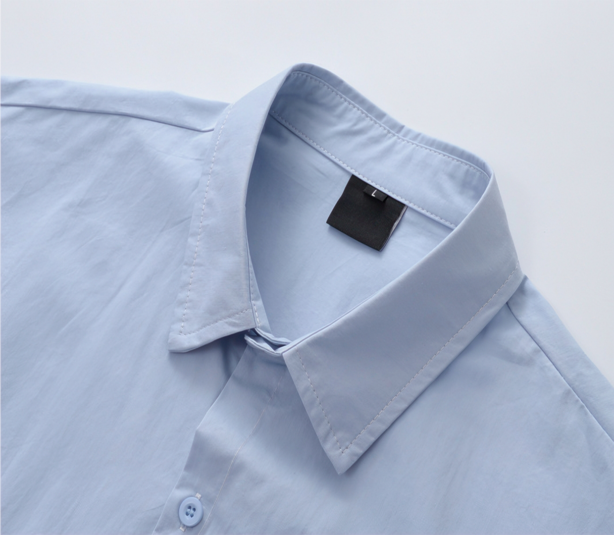 Short-Sleeve Shirt With Colorful Floral Embroidery,