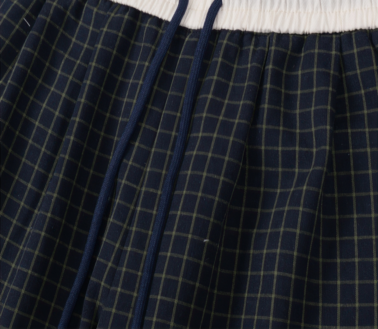 Plaid Wide Leg Pants