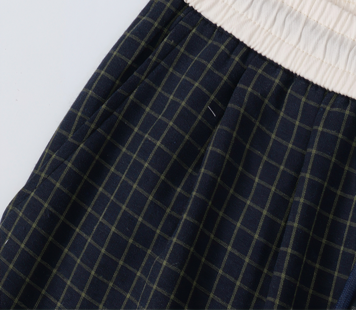 Plaid Wide Leg Pants