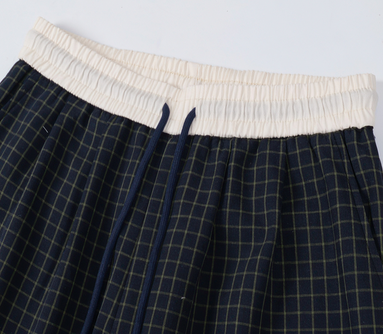 Plaid Wide Leg Pants