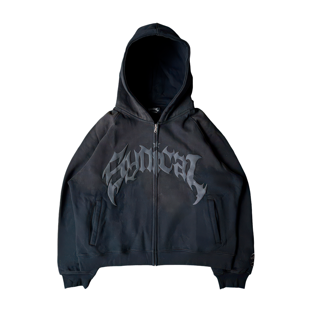 Graphic Hooded Sweatshirt Zip Up