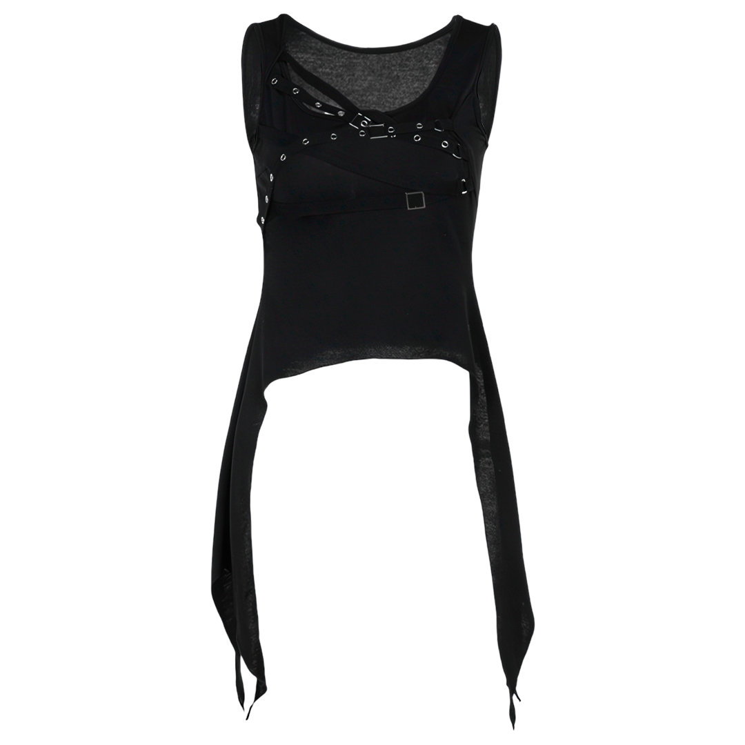 Punk Asymmetrical Tank Tops