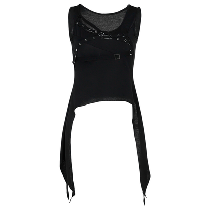Punk Asymmetrical Tank Tops