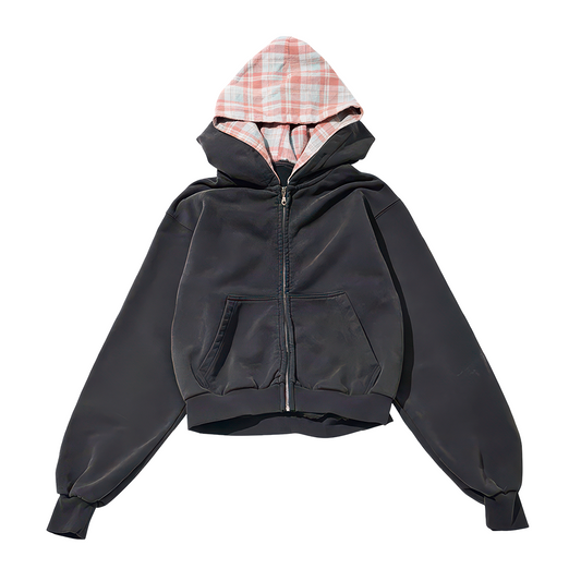 Double Hat Design Oversized Hoodies