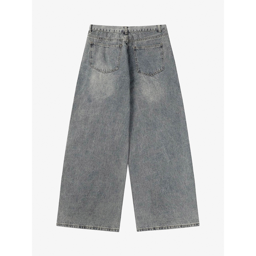 Oversized Star Patchwork Washed Pants