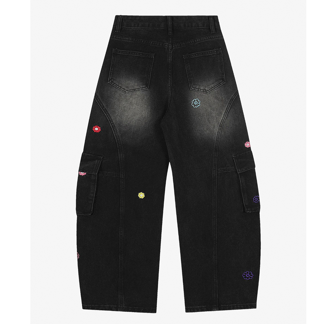 Signature Embroidered Doll Scimitar Denim