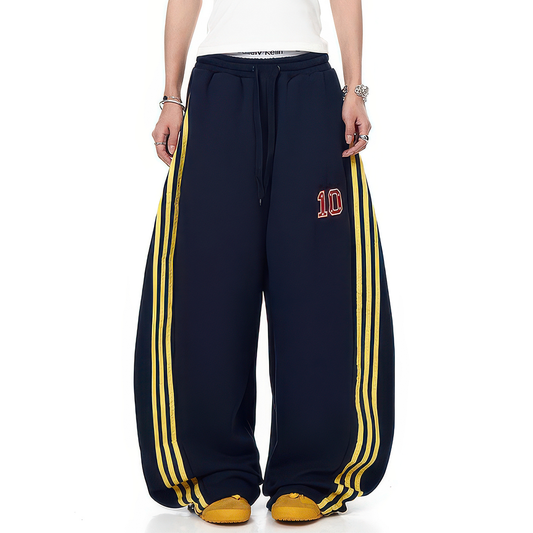 Machete Cut Side Stripe Paratrooper Pants