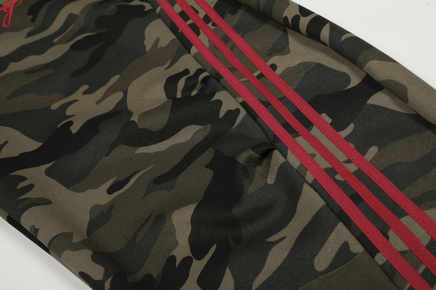 Patchwork Embroidered Camouflage Pants