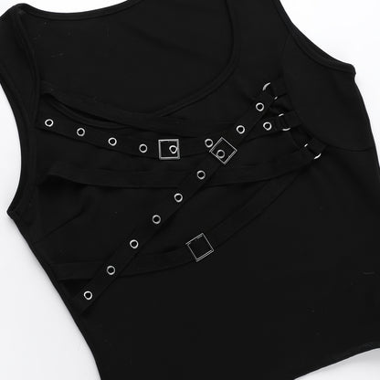 Punk Asymmetrical Tank Tops