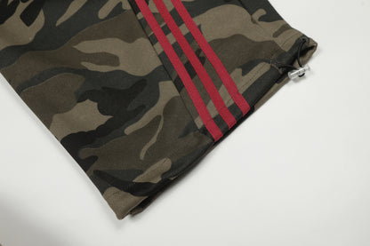 Patchwork Embroidered Camouflage Pants